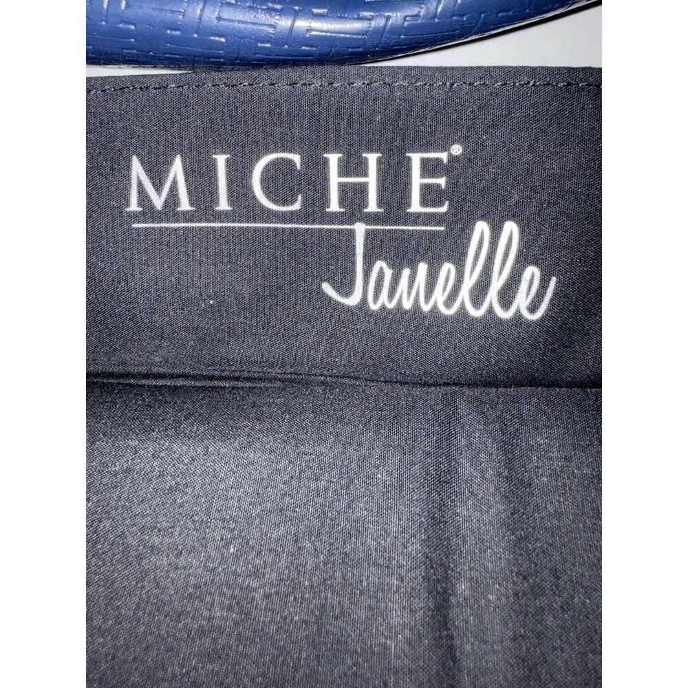 Lot 2 MICHE Prima Shells Janice & Janelle Navy Blue Embossed Magnetic Purse Cove - Picture 8 of 10